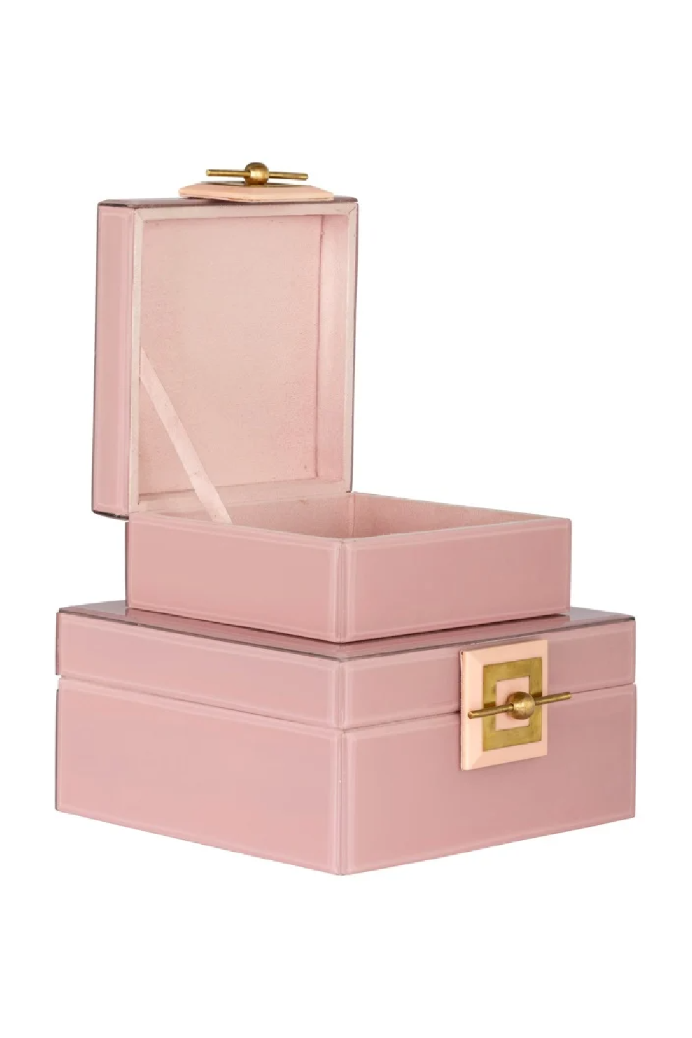 Pink Glass Jewelry Box | OROA Bodine | Oroa.com