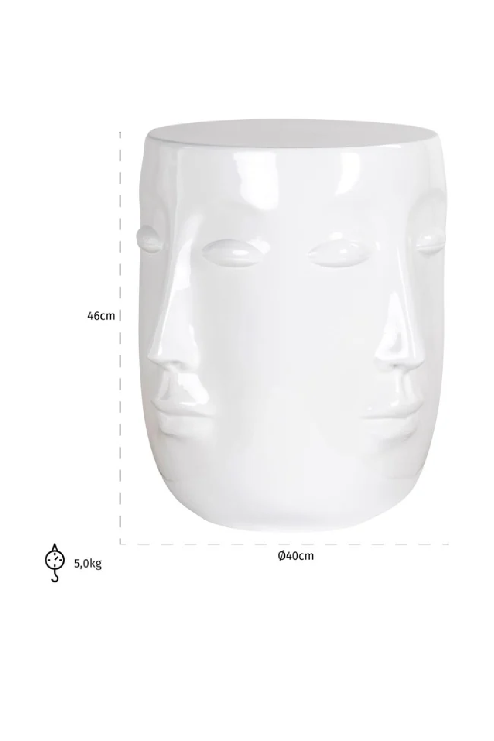 Face Modern Side Table | Richmond Interiors Christy | Oroa.com