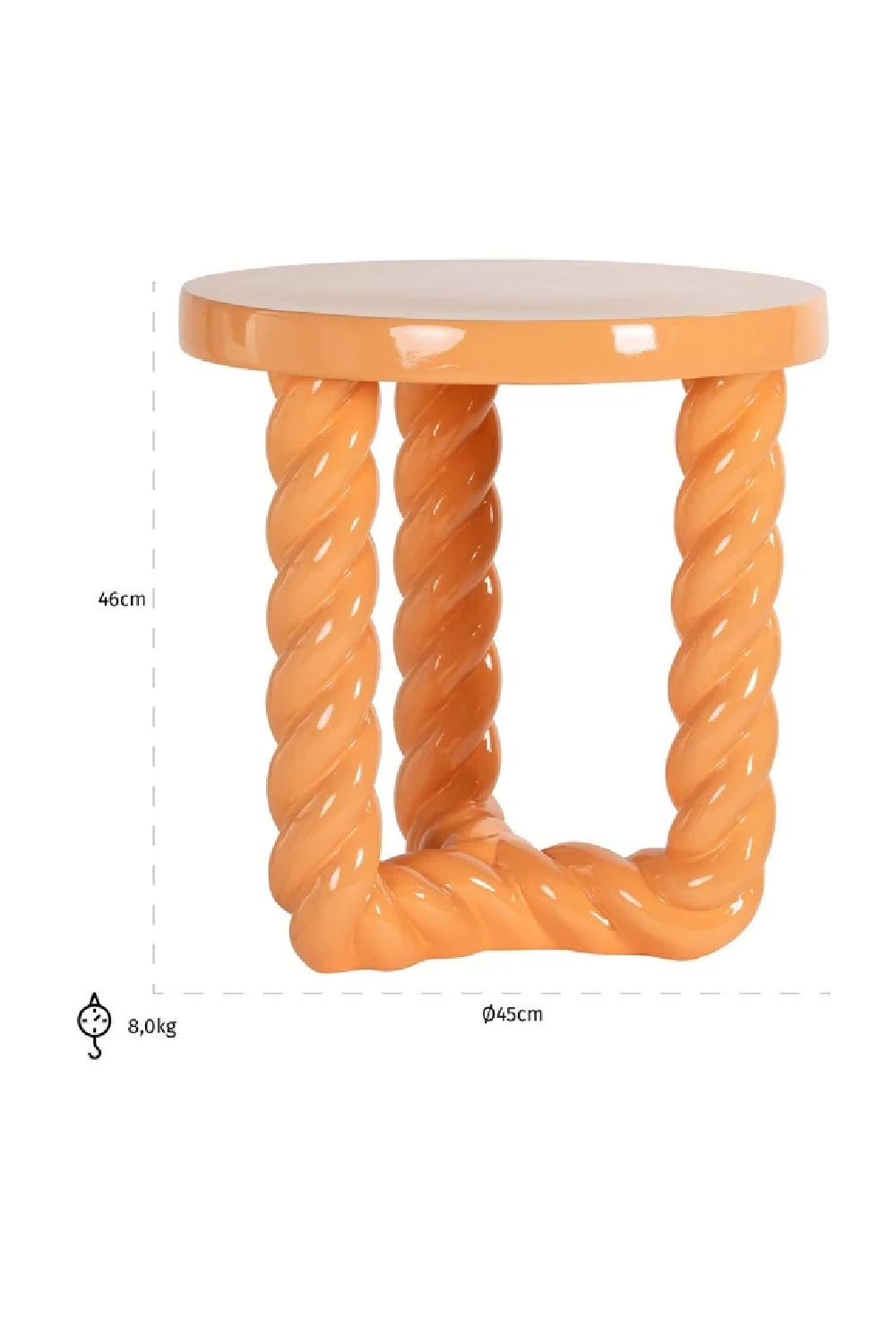 Pastel-Colored Side Table | OROA Rosly | Oroa.com