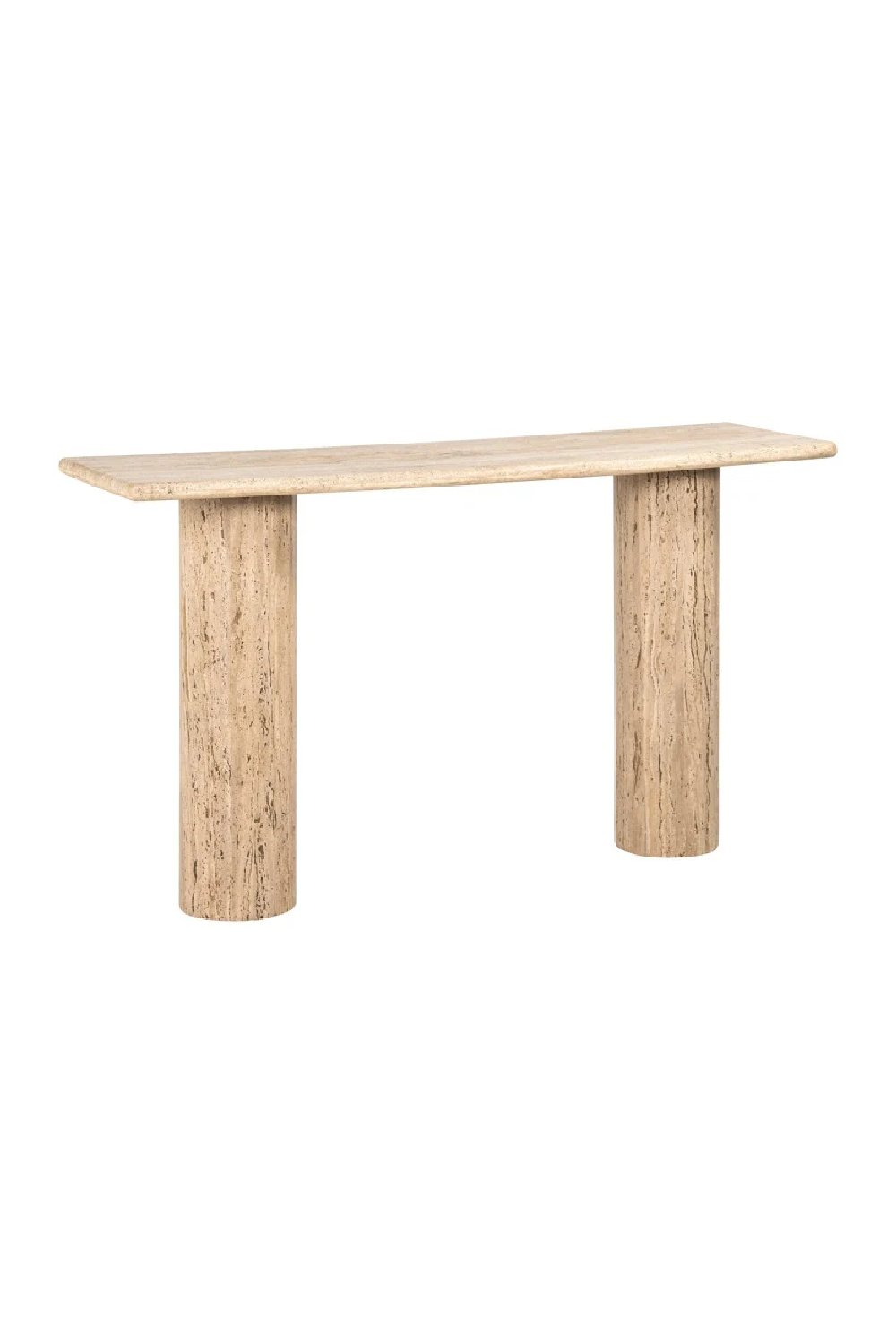 Cream Travertine Console Table | Richmond Interiors Hampton | Oroa.com