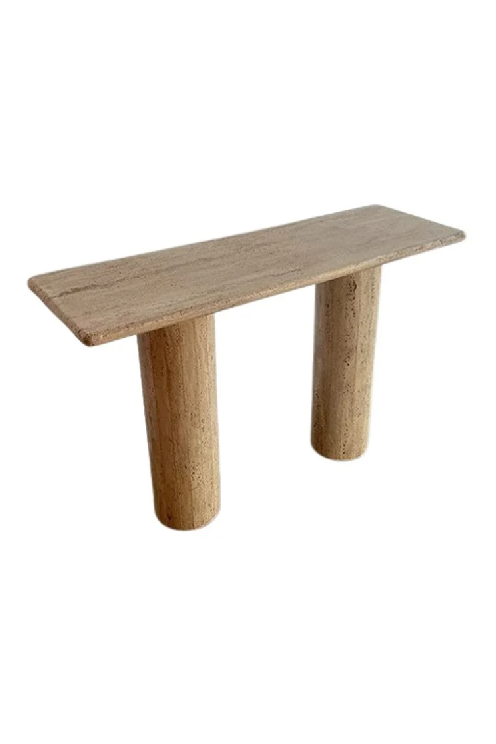 Cream Travertine Console Table | OROA Hampton | Oroa.com