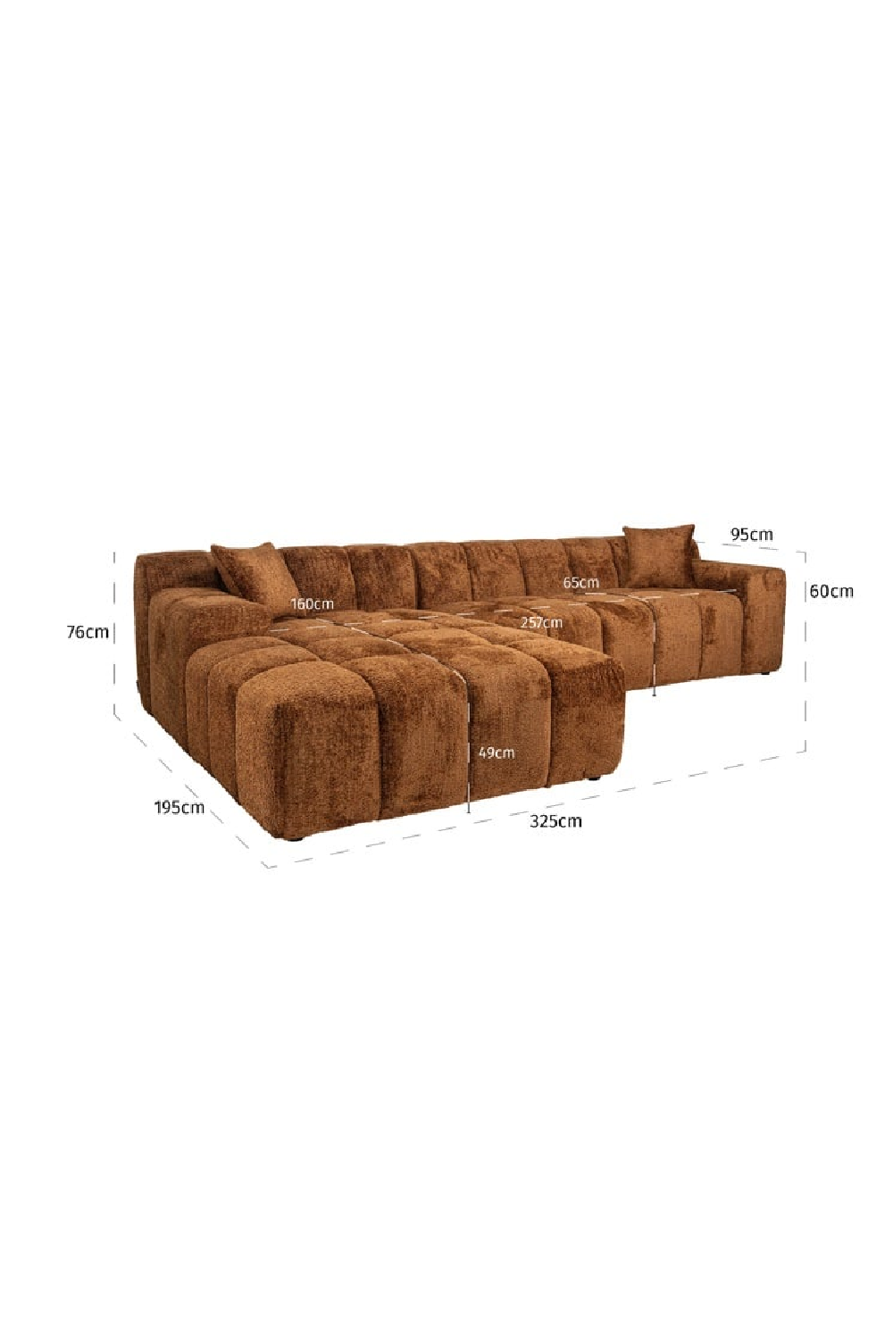 Brown Modern Sofa Set | OROA Cube | Oroa.com