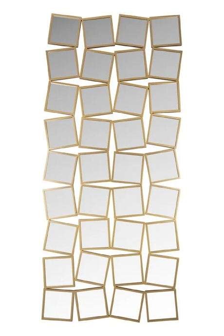 Gold Square Cluster Mirror | Richmond Interiors Badia | Oroa.com