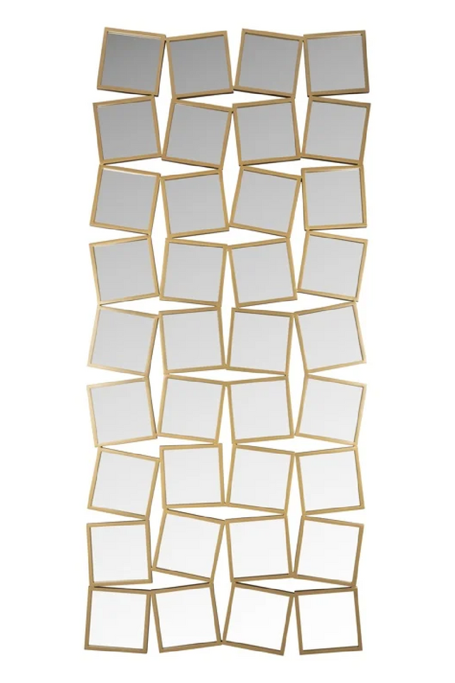 Gold Square Cluster Mirror | Richmond Interiors Badia | Oroa.com