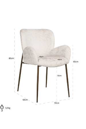 Upholstered Modern Dining Armchair | Richmond Interiors Amber | Oroa.com