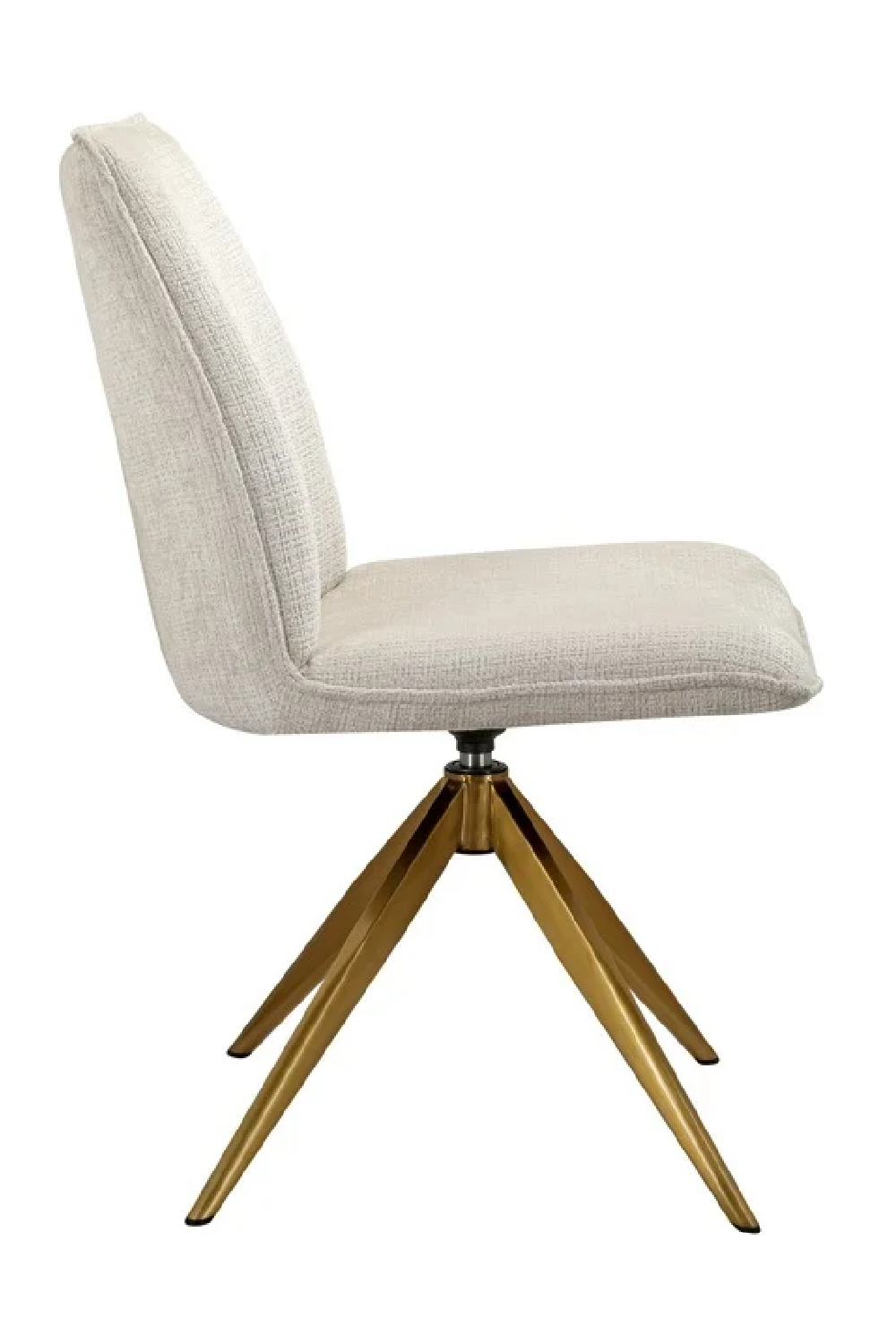 Beige Chenille Swivel Chair | OROA Dakota | Oroa.com