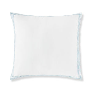 400TC Percale Embroidered Euro Sham | Amalia Home Memória | Oroa.com