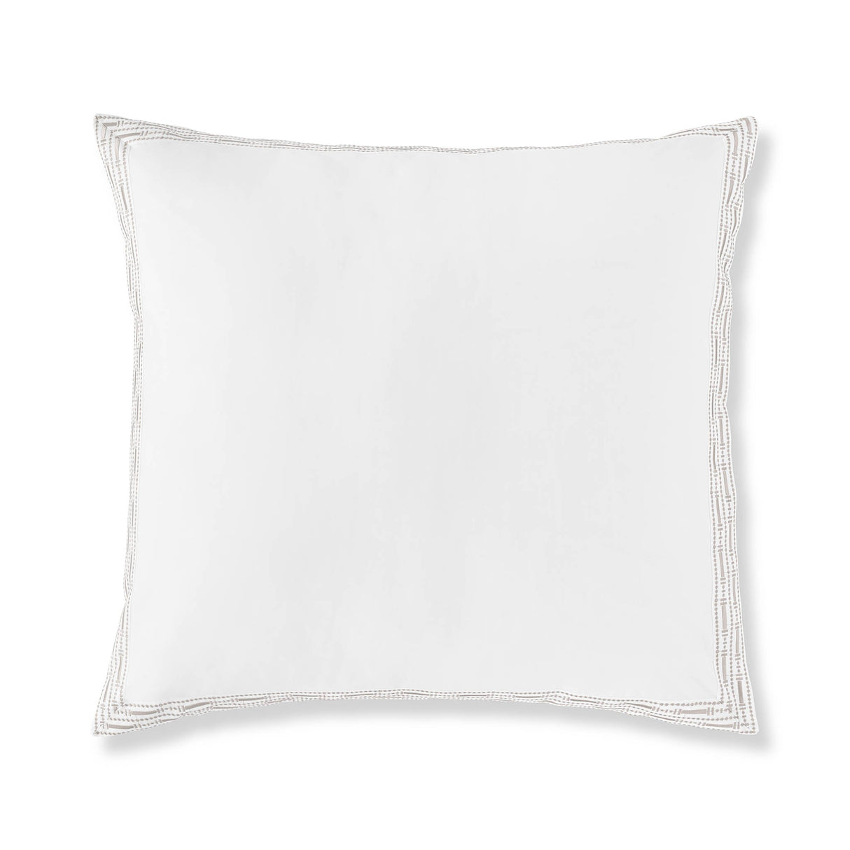 400TC Percale Embroidered Euro Sham | Amalia Home Memória | Oroa.com