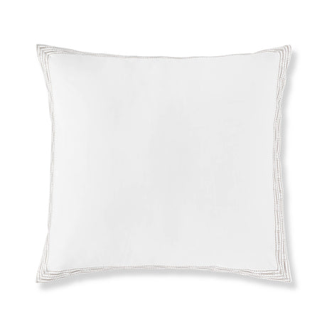 400TC Percale Embroidered Euro Sham | Amalia Home Memória | Oroa.com