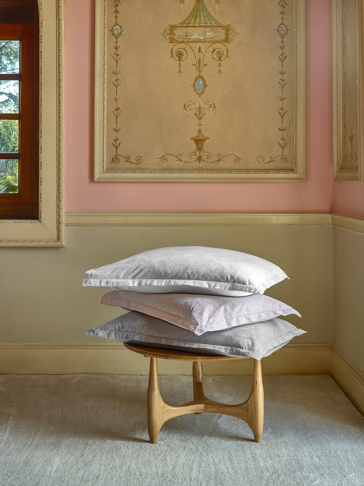 300TC Jacquard Floral Sham Set | Amalia Home Flores | Oroa.com