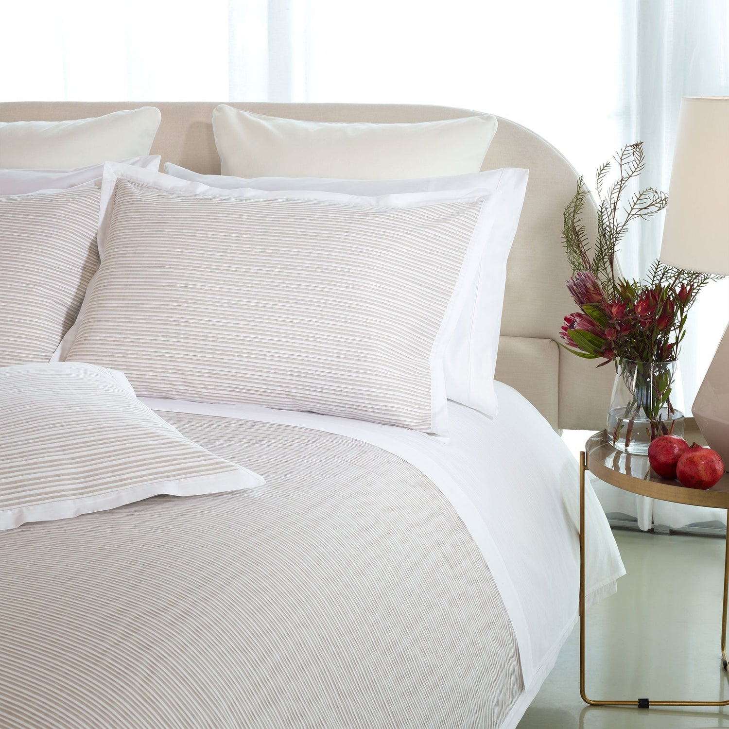 200TC Pleated Percale Sham Set | Amalia Home Luna | Oroa.com