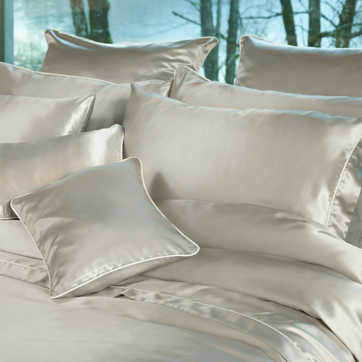 430TC Silk Sateen Euro Sham | Amalia Home Maria | Oroa.com