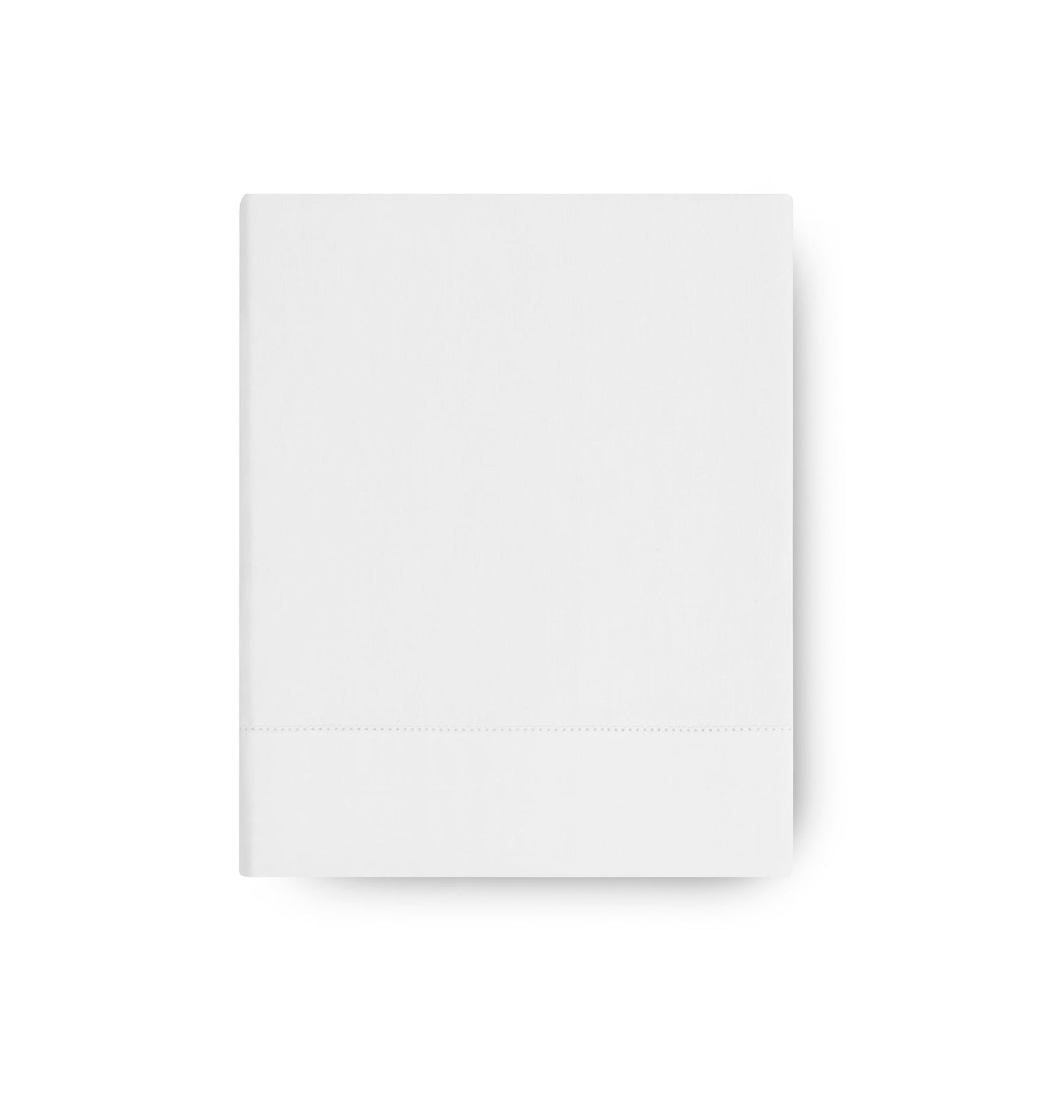 525TC White Percale Flat Sheet | Amalia Home Victoria | Oroa.com