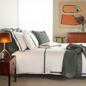 430TC Sateen Laced Duvet Cover | Amalia Home Sónia | Oroa.com