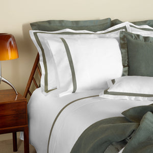 430TC Sateen Laced Pillowcase Set | Amalia Home Sónia | Oroa.com